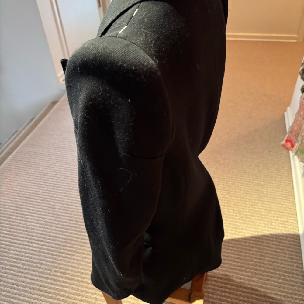 RARE Maison Margiela x H&M Cigarette Shoulder Blazer Black Wool Size 8​